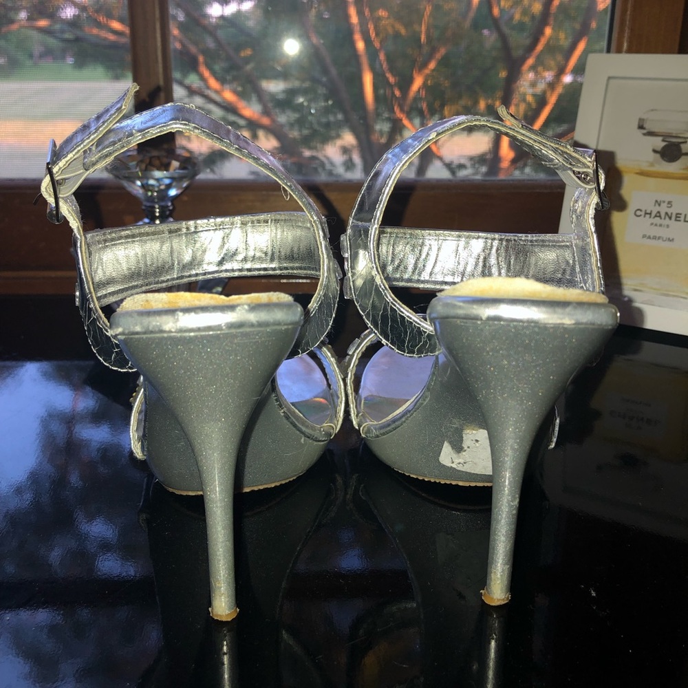 Silver Rhinestone Heels - Picture 3 of 4